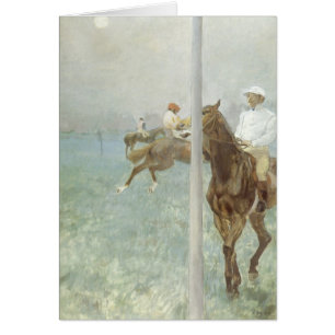 Jockeys vor dem Rennen von Edgar Degas