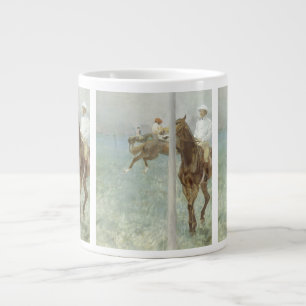 Jockeys vor dem Rennen von Edgar Degas Jumbo-Tasse