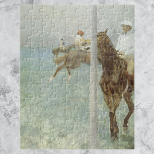 Jockeys vor dem Rennen von Edgar Degas Puzzle