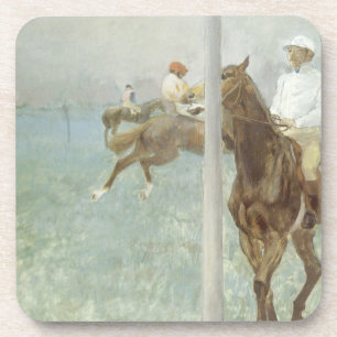 Jockeys vor dem Rennen von Edgar Degas Untersetzer