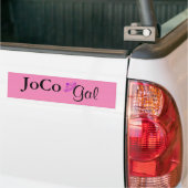 JoCo Gal auf rosa Autoaufkleber (Auf Lkw)