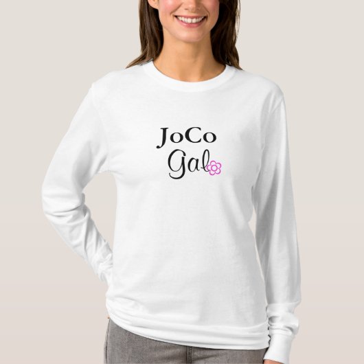 JoCo Gal Pink-Blume T-Shirt (Vorderseite)