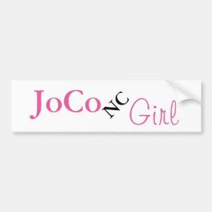 JoCo NC Girl on white Autoaufkleber