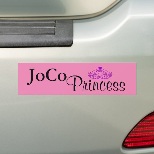 JoCo Princess auf rosa Autoaufkleber (Auf Auto)