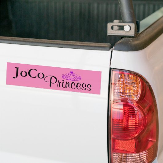 JoCo Princess auf rosa Autoaufkleber (Auf Lkw)