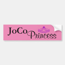 JoCo Princess auf rosa Autoaufkleber