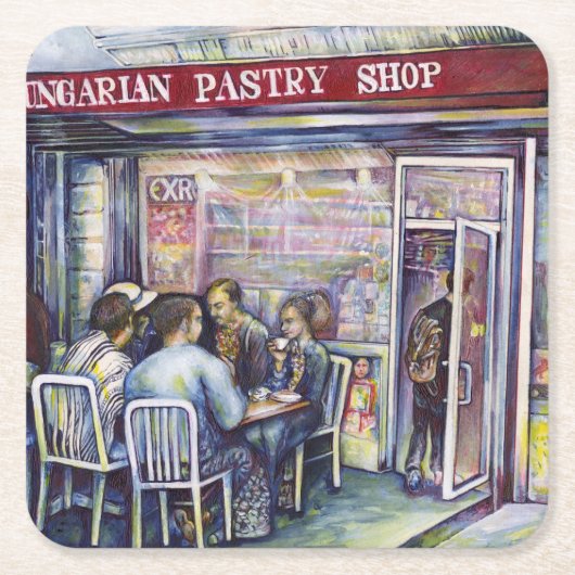 Jocund Rechteckiger Pappuntersetzer (Vorderseite)