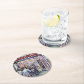 Jocund Runder Pappuntersetzer (Vor Ort)