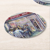 Jocund Runder Pappuntersetzer (Angewinkelt)