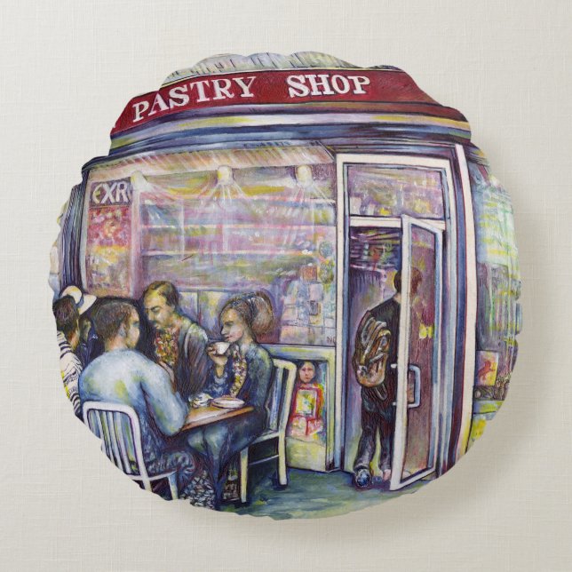 Jocund Rundes Kissen (Vorderseite)