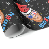 Jodbiden-Weihnachtsmannmütze Geschenkpapier (Rolleneckpunkt)