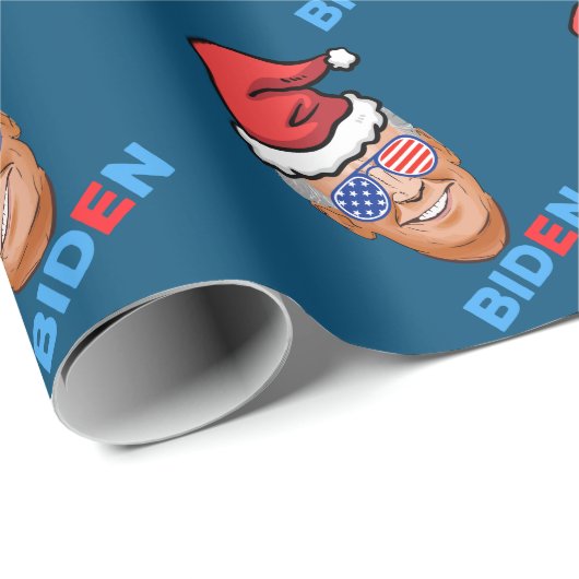 Jodbiden-Weihnachtsmannmütze Geschenkpapier (Rolleneckpunkt)