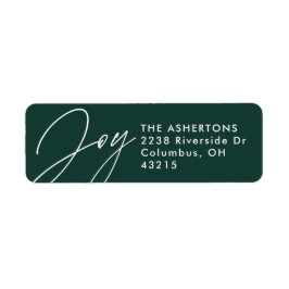 Joddunkelgrüne Weihnachtsfeiertage Rücksendeadress