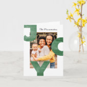 Jodern Modern Simple Cool Typografy Family Foto Karte (Gelbe Blume)