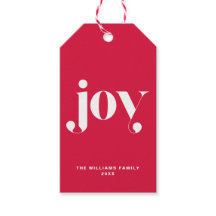 Jodern Modern Typografy Personalisiert Holiday
