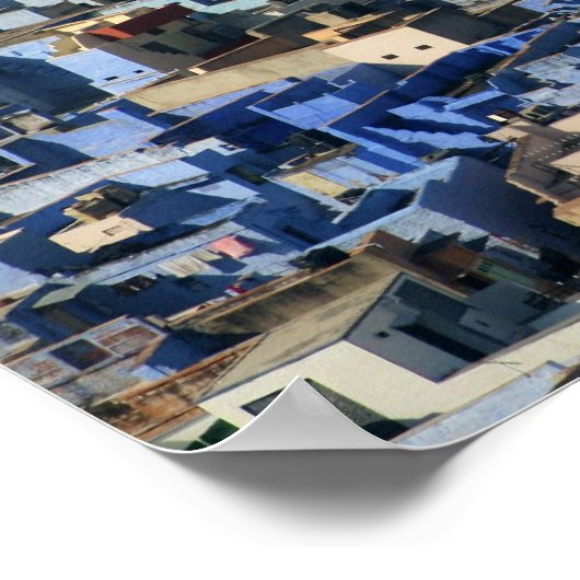 Jodhpur - Blue City Poster (Ecke)