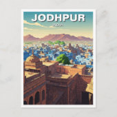 Jodhpur India Blue houses Postkarte (Vorderseite)