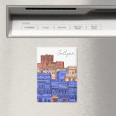Jodhpur Indien Illustration Magnet (In Situ (Geschirrspüler))