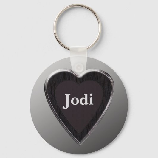 Jodi Heart Keychain von 369MyName Schlüsselanhänger (Vorderseite)
