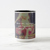 Jodi Livon Affirmations - Tanzen mit meinen Schatt Zweifarbige Tasse (Mittel)