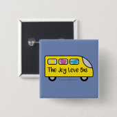Jodis Lieblingsfreude-Liebe-Bus-Knopf Button (Vorne & Hinten)
