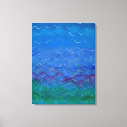 Jodis originelles Wasserbild Leinwanddruck (Vorderseite)