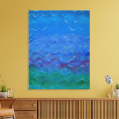 Jodis originelles Wasserbild Leinwanddruck (Insitu (Wohnzimmer))