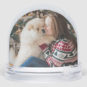 Jodpaw drucken niedliches Foto Weihnachten Schneekugeln (Rückseite)