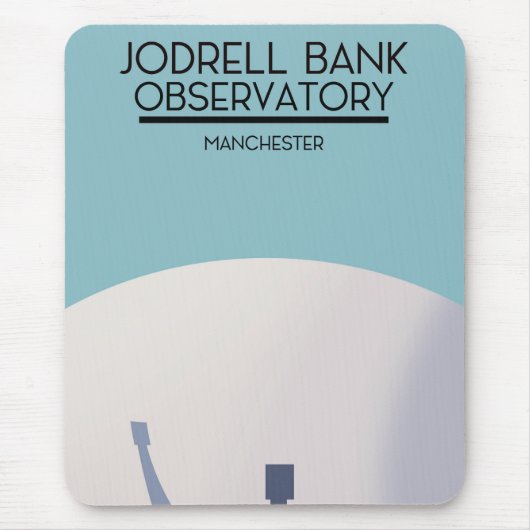 Jodrell Bank Observatory Space Art. Mousepad (Vorne)