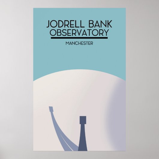 Jodrell Bank Observatory Space Art. Poster (Vorne)