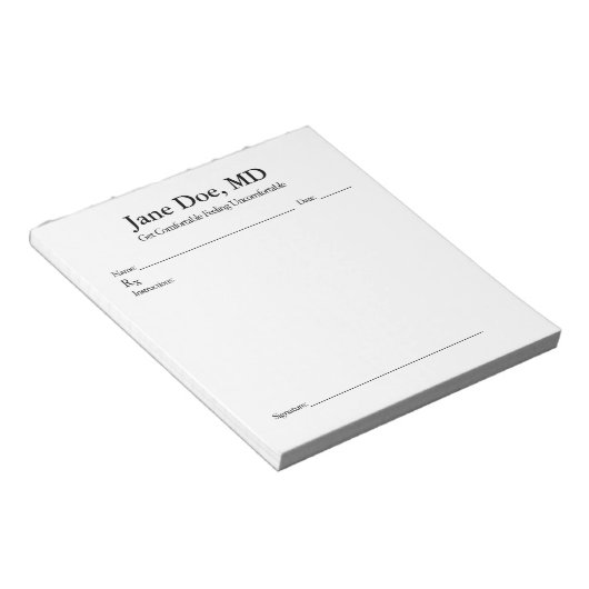 Jodrezept-Pad - 5.5" x 6" Notepad Notizblock (angewinkelt)
