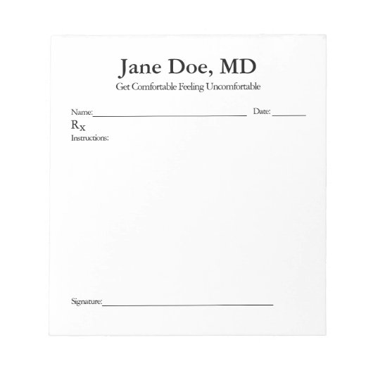 Jodrezept-Pad - 5.5" x 6" Notepad Notizblock (Vorderseite)