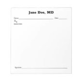 Jodrezept-Pad - 5.5" x 6" Notepad Notizblock (Vorderseite)