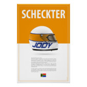 Jody Scheckter Helmet Poster (Vorderseite)