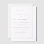 Jody Simple Elegant Wedding Save the Date Pergament Einladungen (Versetzt)