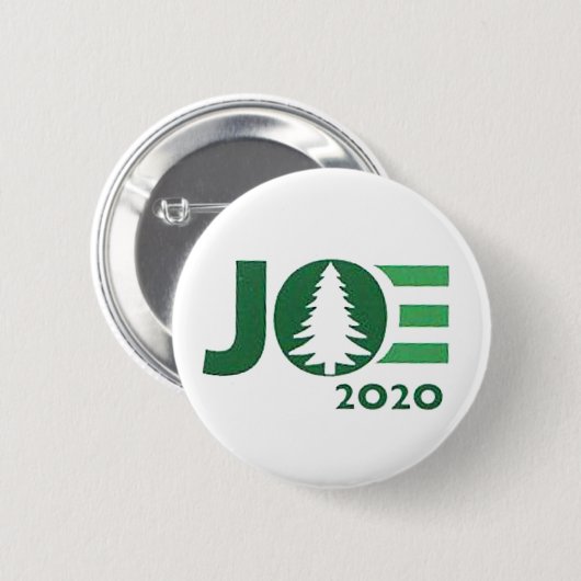 Joe 2020 Grünes Logo Button (Vorne & Hinten)