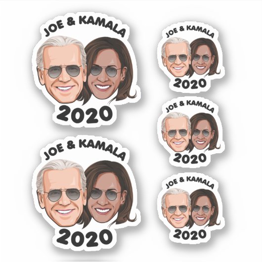 JOE AND KAMALA 2020 - Karikaturaviatoren Aufkleber (Vorderseite)