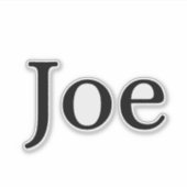 Joe Aufkleber (Vorderseite)