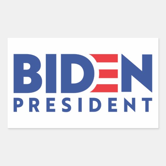 Joe Biden 2020 Biden für Präsident Rechteckiger Aufkleber (Vorderseite)