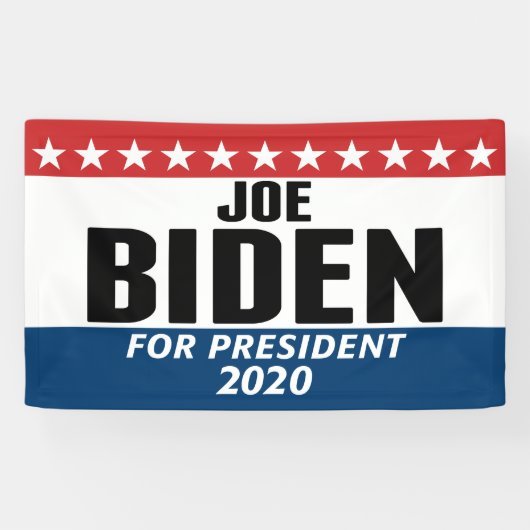 Joe Biden 2020 - Classic Design Banner (Horizontal)