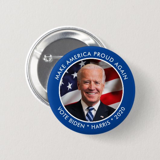 Joe Biden 2020 Collectible Keepake Foto Button (Vorne & Hinten)