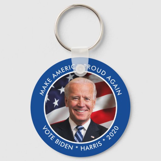 Joe Biden 2020 Collectible Keepake Foto Schlüsselanhänger (Vorderseite)
