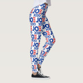 Joe Biden 2020 Customizable Background Yoga Leggings (Rechts)