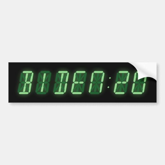Joe Biden 2020 Digitale Uhr Autoaufkleber (Vorne)