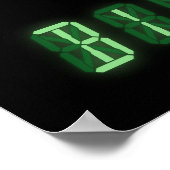 Joe Biden 2020 Digitale Uhr Poster (Ecke)