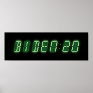 Joe Biden 2020 Digitale Uhr Poster