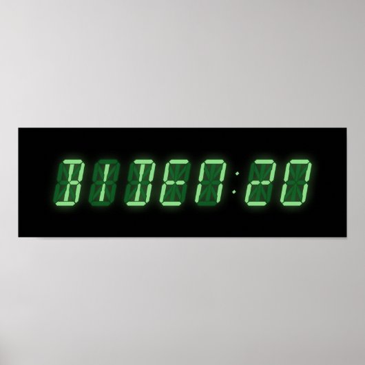 Joe Biden 2020 Digitale Uhr Poster (Vorne)