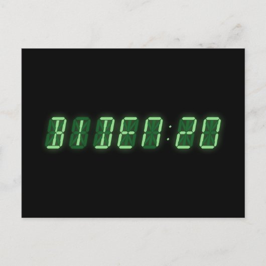 Joe Biden 2020 Digitale Uhr Postkarte (Vorderseite)