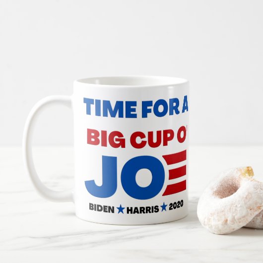 Joe Biden 2020 für einen Cup der Joe-Tasse Kaffeetasse (Mit Donut)