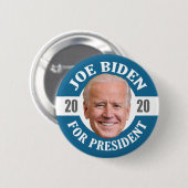 Joe Biden 2020 für President Foto Floating Head Button (Vorne & Hinten)